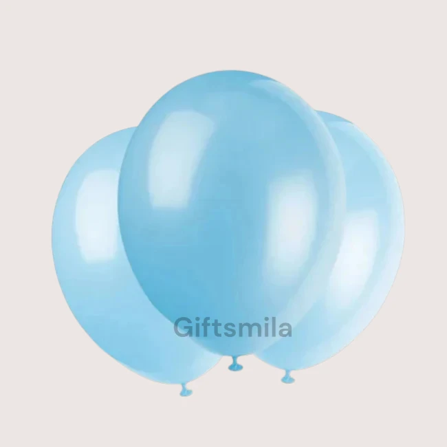 3 Blue Balloons