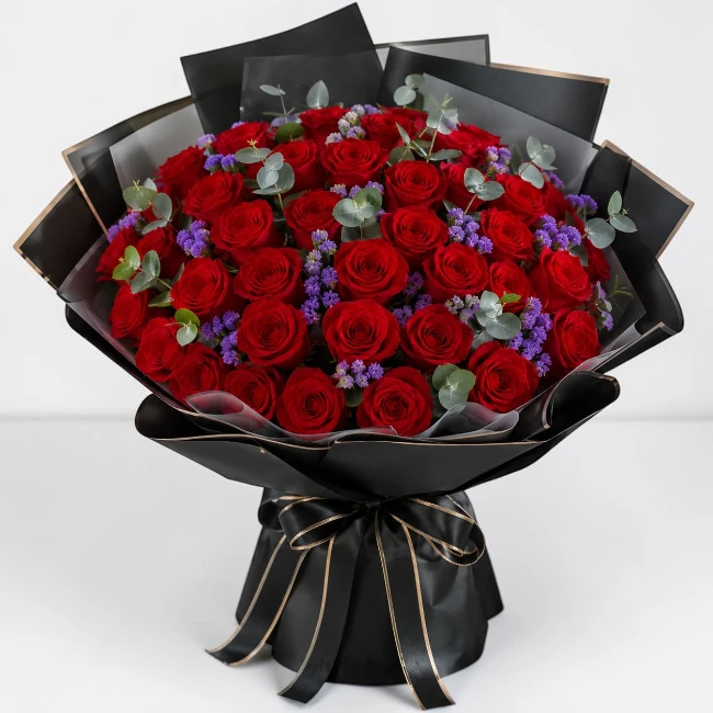 50 Red Roses Bouquet