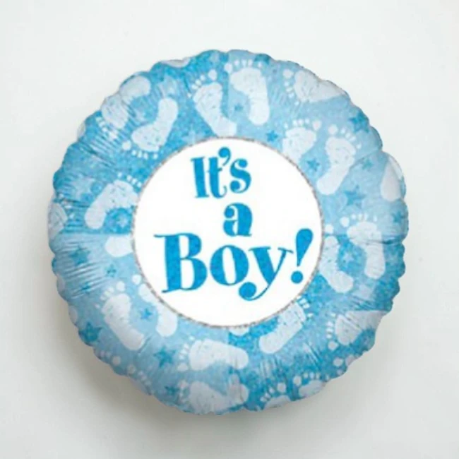 A Boy Footprints Balloon