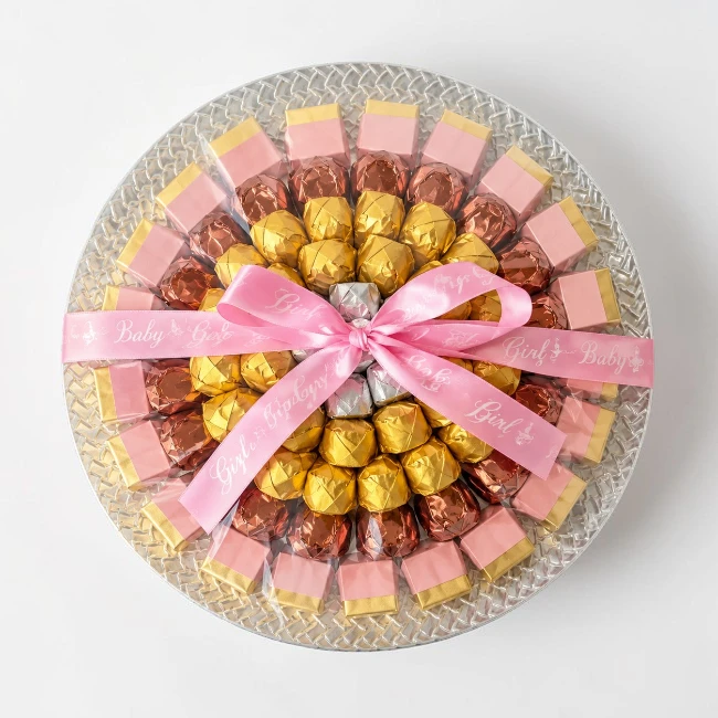 Baby Girl Chocolate Tray