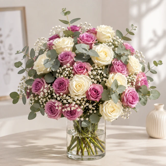 Floral Moonlight Vase