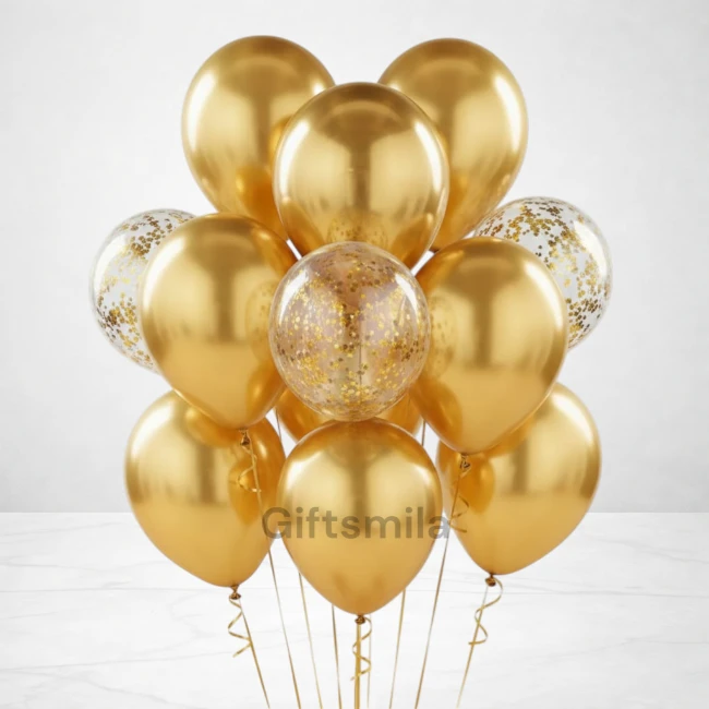Golden & Silver Balloon