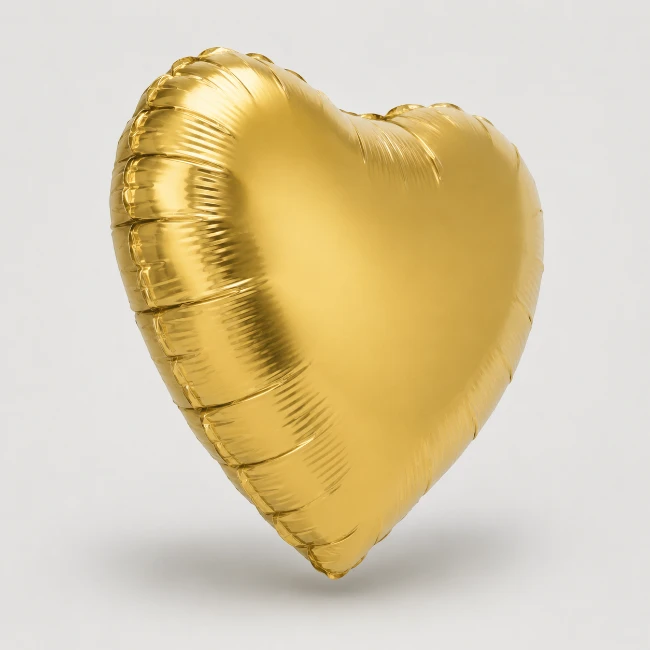 Heart Gold Foil Balloon