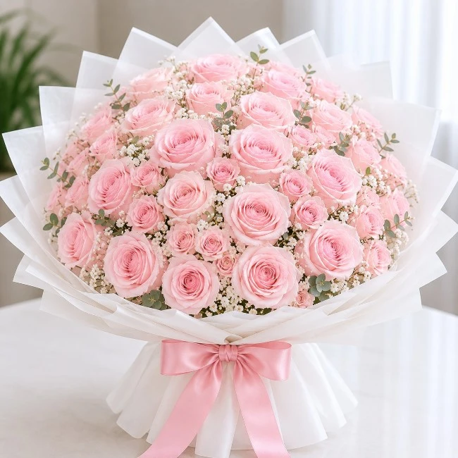 Light Pink Roses Bouquet