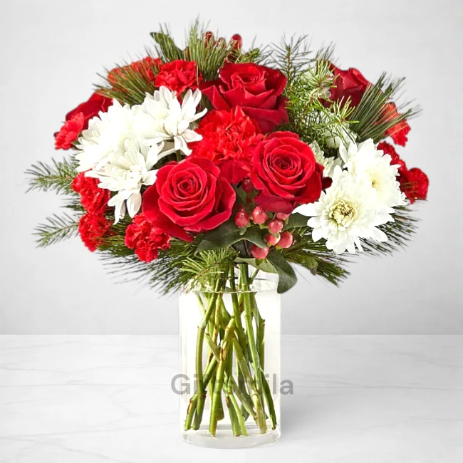 Luxury Mixed Christmas Vase