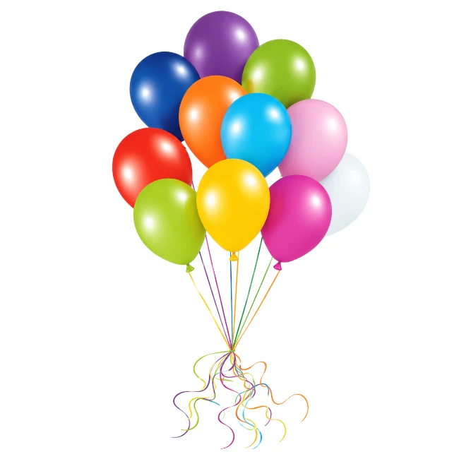 Multicolor Balloon Bunch