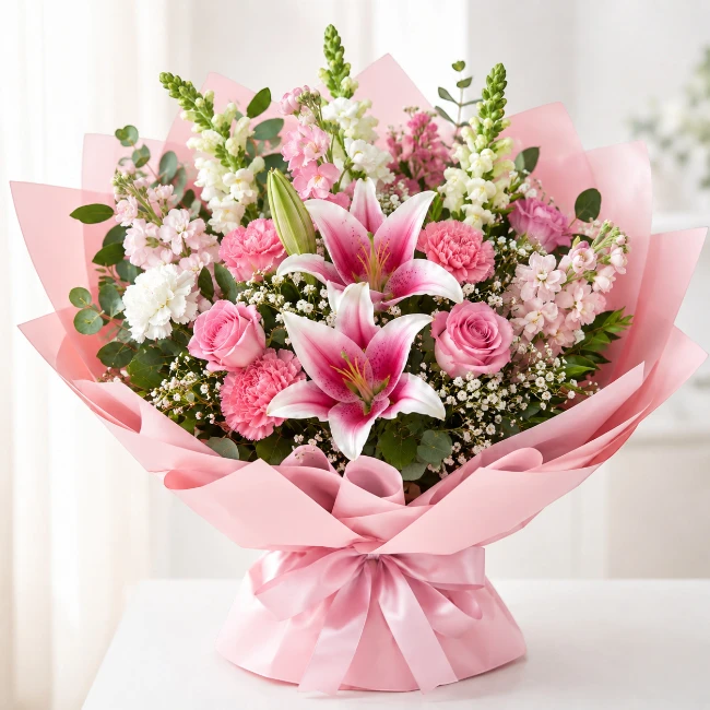 Pink Blooming Bouquet