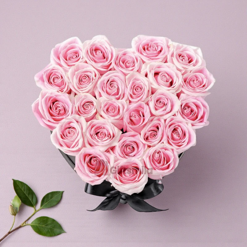 Pink Roses Heart