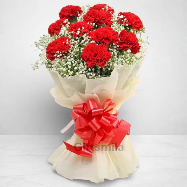 Red Carnation Bouquet