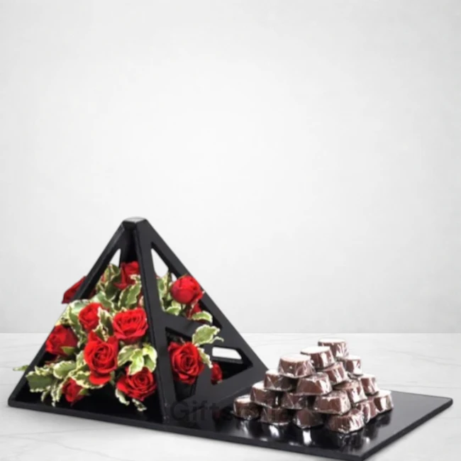 Red Roses & Chocolates Arrangements