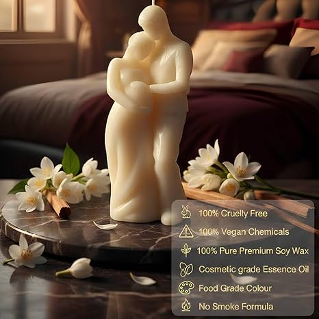 Romantic Couple Hug Candle