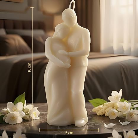 Romantic Couple Hug Candle