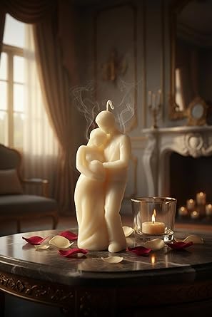 Romantic Couple Hug Candle