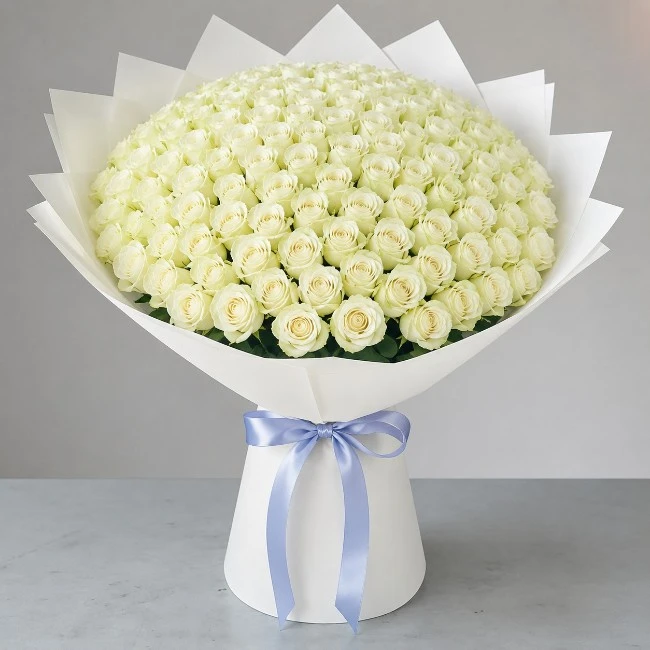 White Roses Bouquet