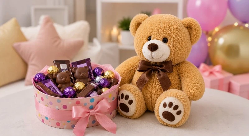 Cute Teddy Bear and Chocolate Gifts for Kids