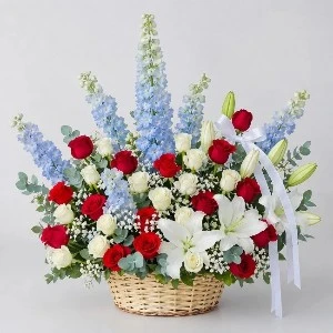 Mixed Flower Gift Basket