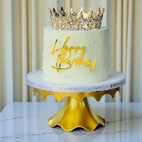 Queens Gold Tiara Cake