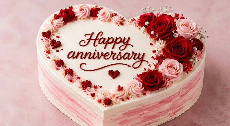 Romantic Anniversary Cake Designs for Couples